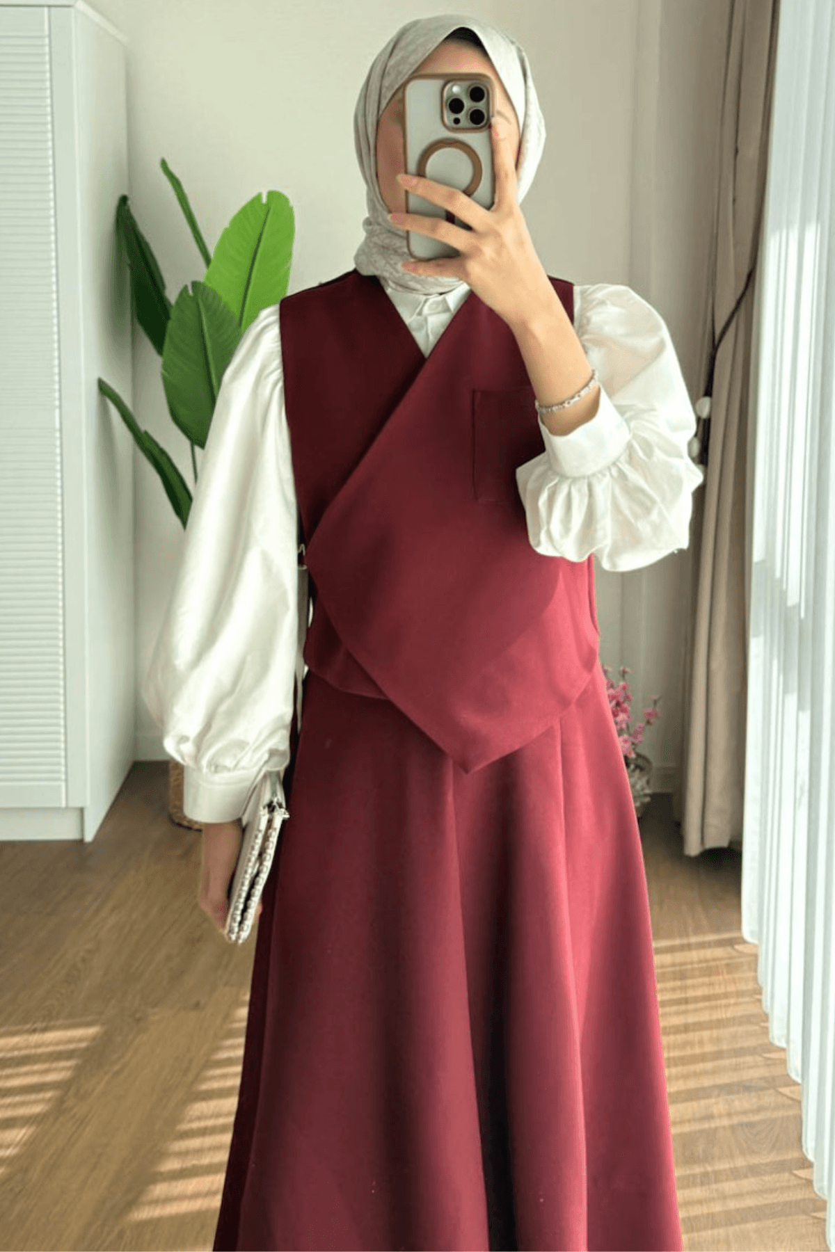 Sare Yelekli Etek Takım