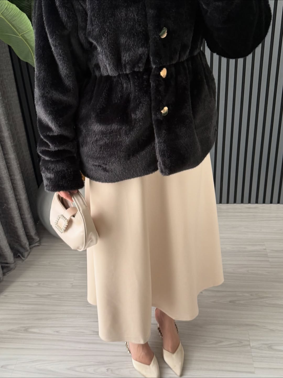 Scuba Kloş Etek - taş