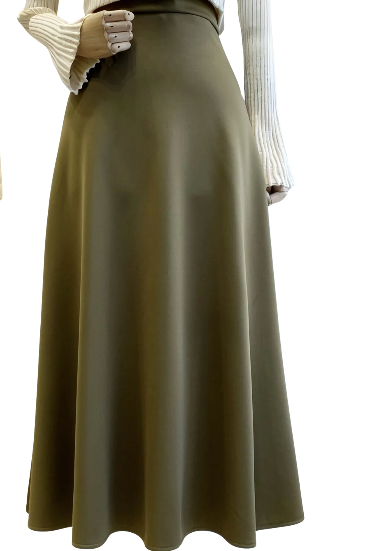 Scuba Kloş Etek - haki