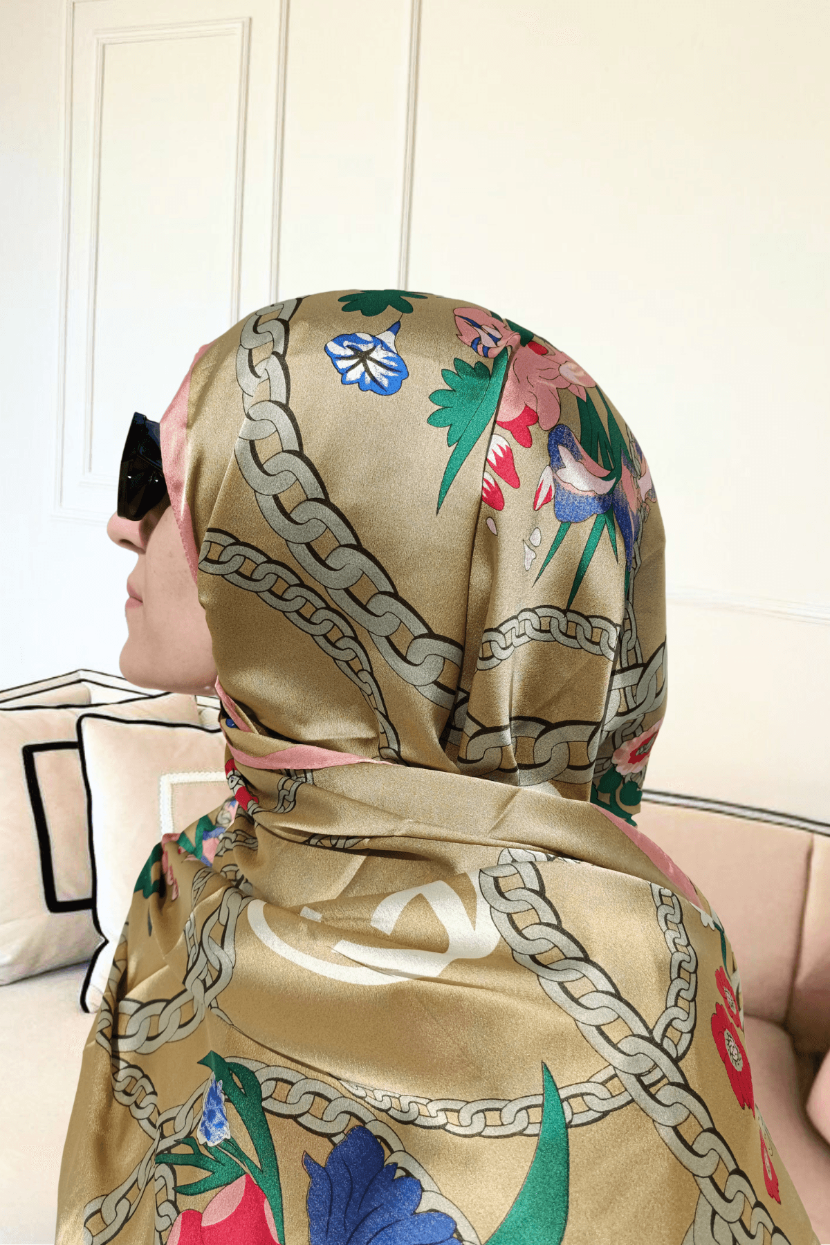 Gucci Zincir - İthal İpek Vual Şal