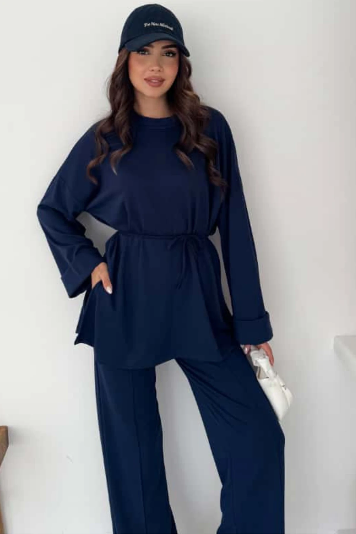 Modal Kumaş Rahat Kesim İkili Takım - lacivert