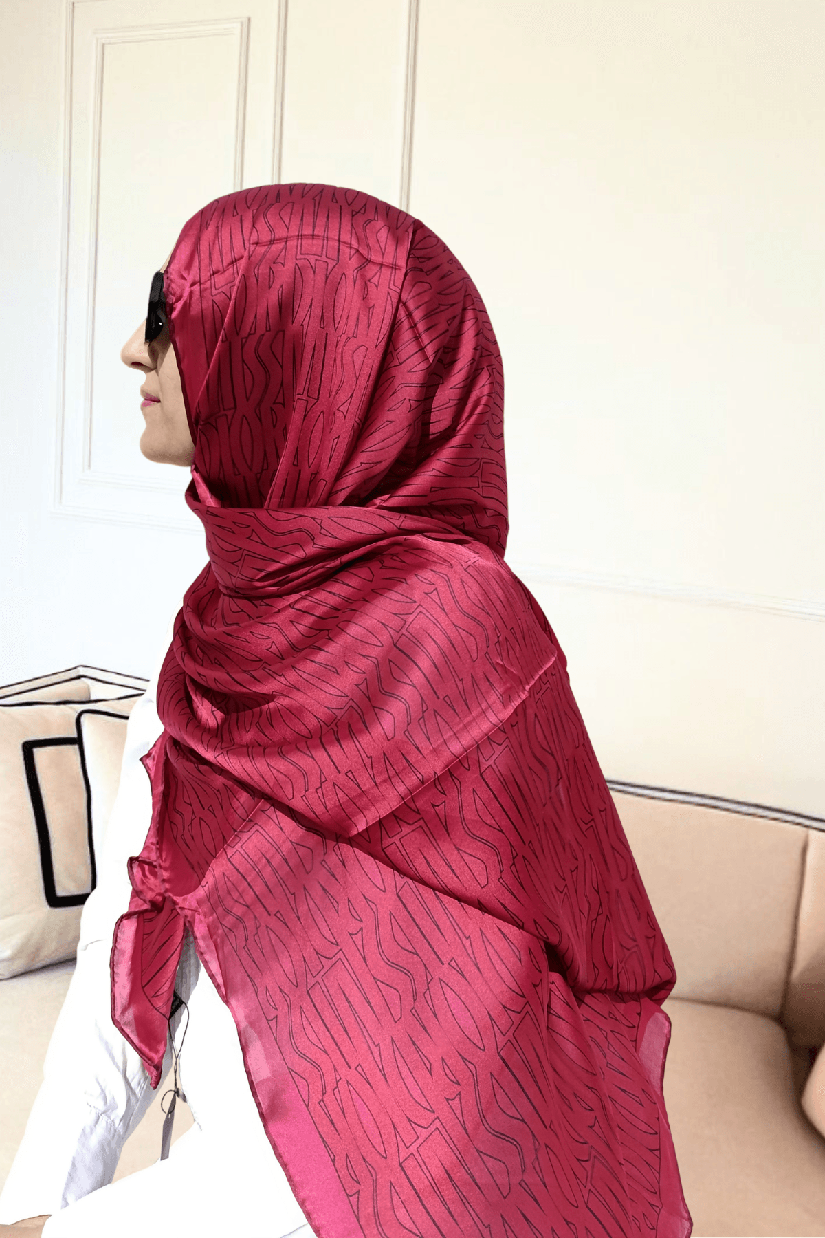 Dior Fuşya - İthal İpek Vual Şal