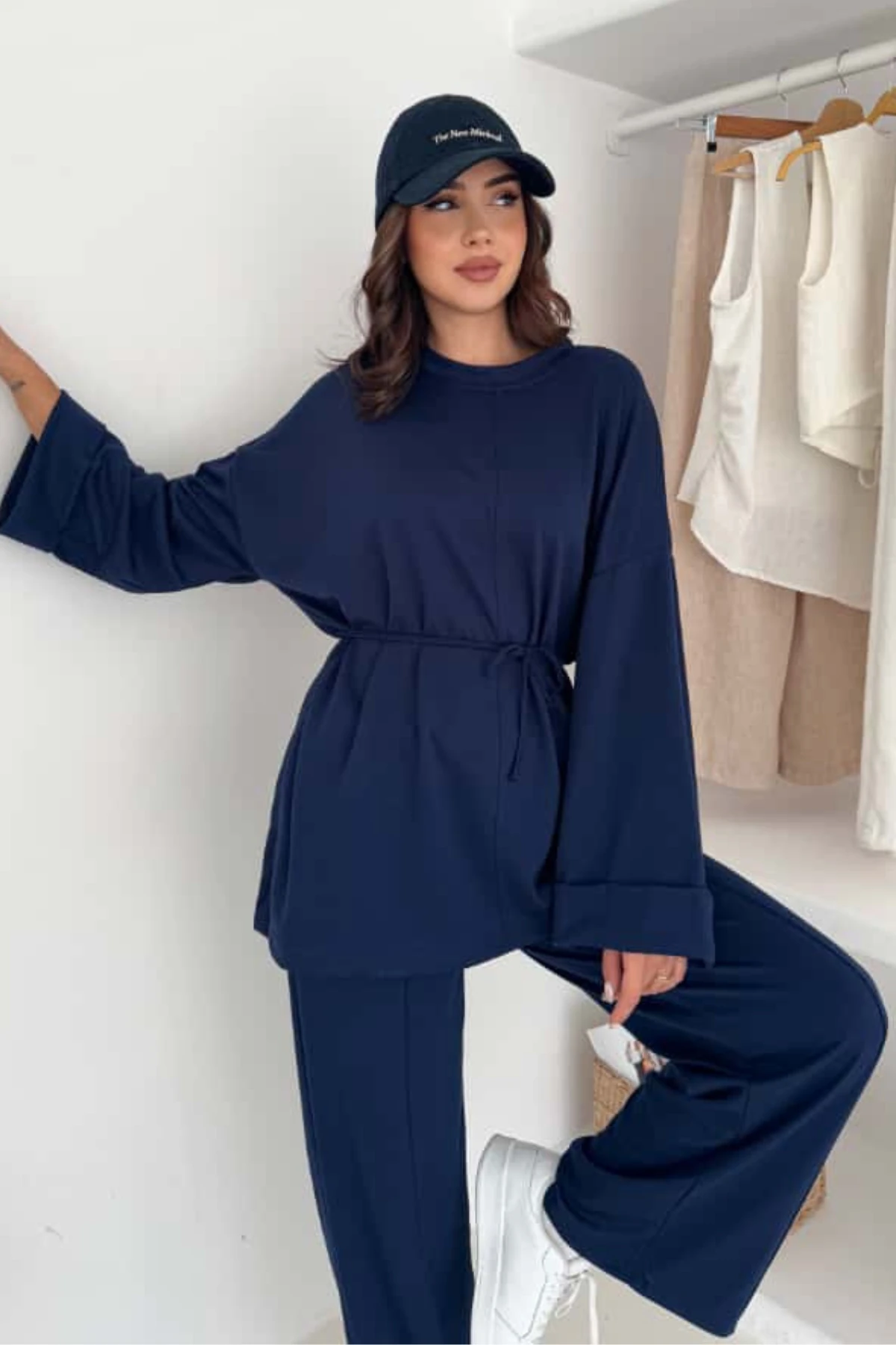 Modal Kumaş Rahat Kesim İkili Takım - lacivert