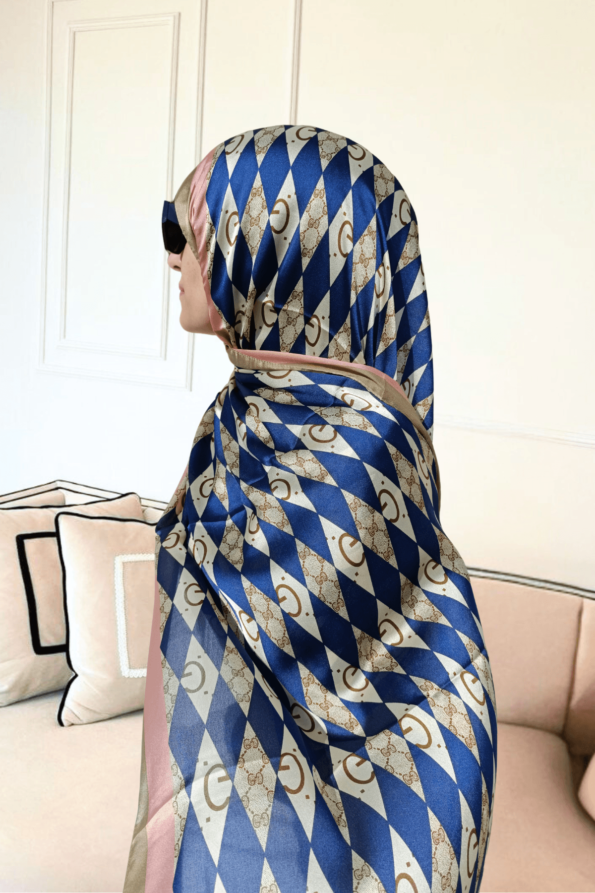 Gucci Desenli - İthal ipek Vual Şal