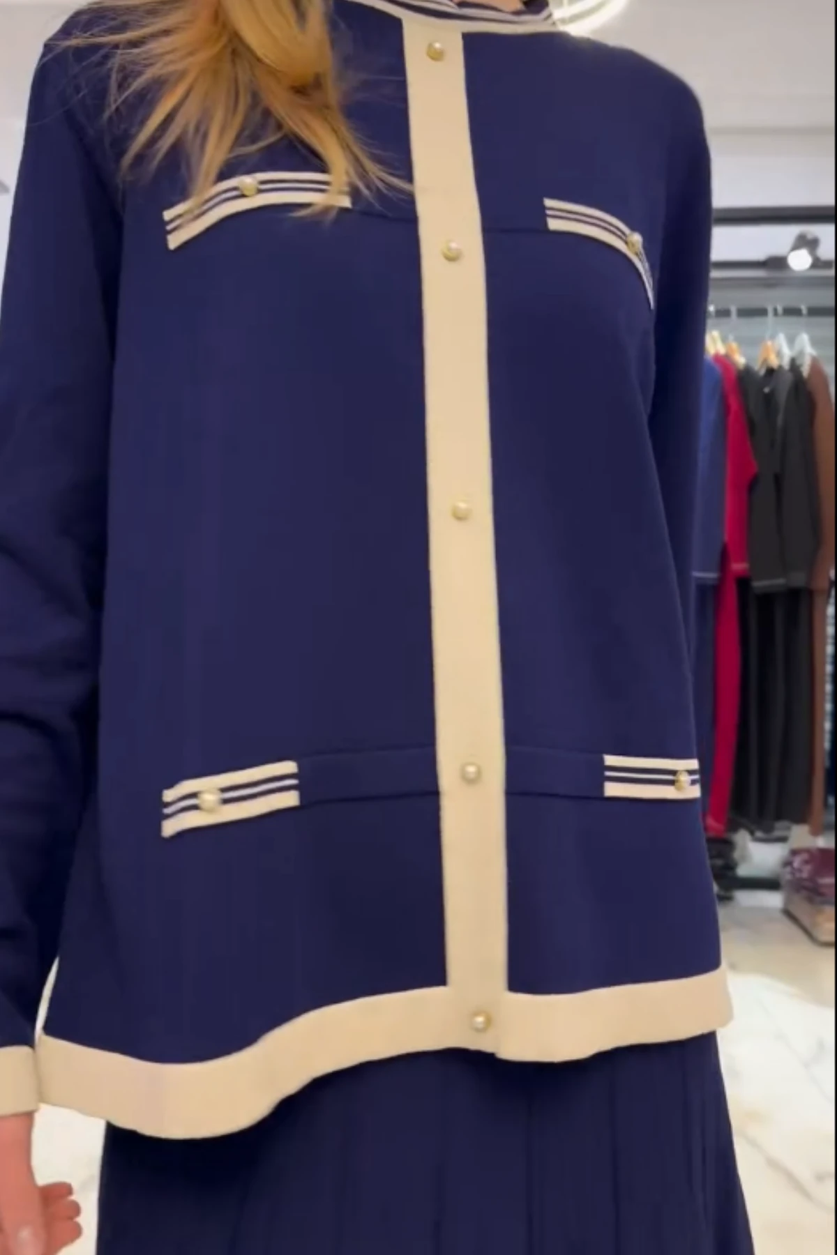 Triko Etek Takım - Plise Etek Takım