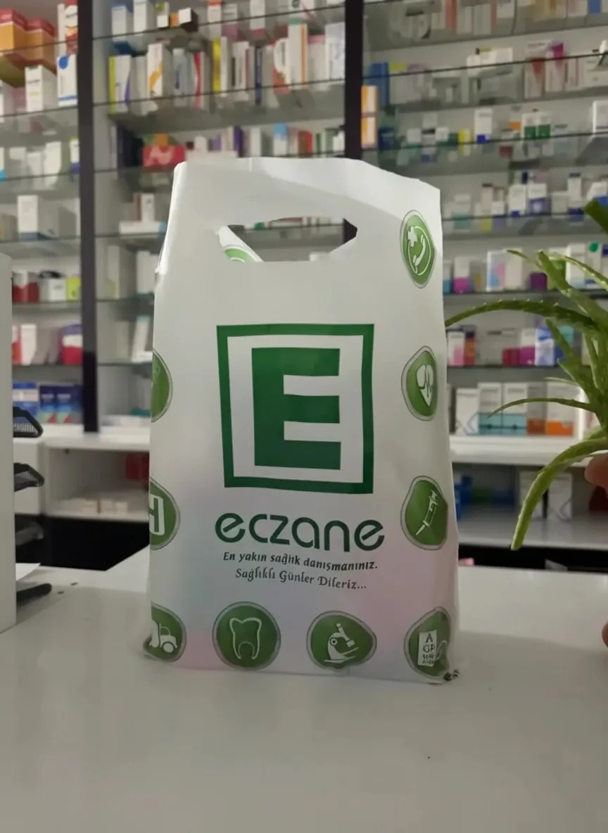 Büyük Boy El Geçme Bio Eczane Poşeti 30x38 Cm - 1.000 Adet