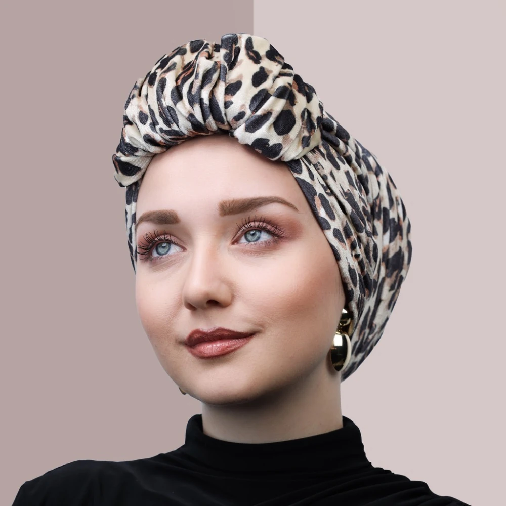 Bağlamalı kadife leopar bone