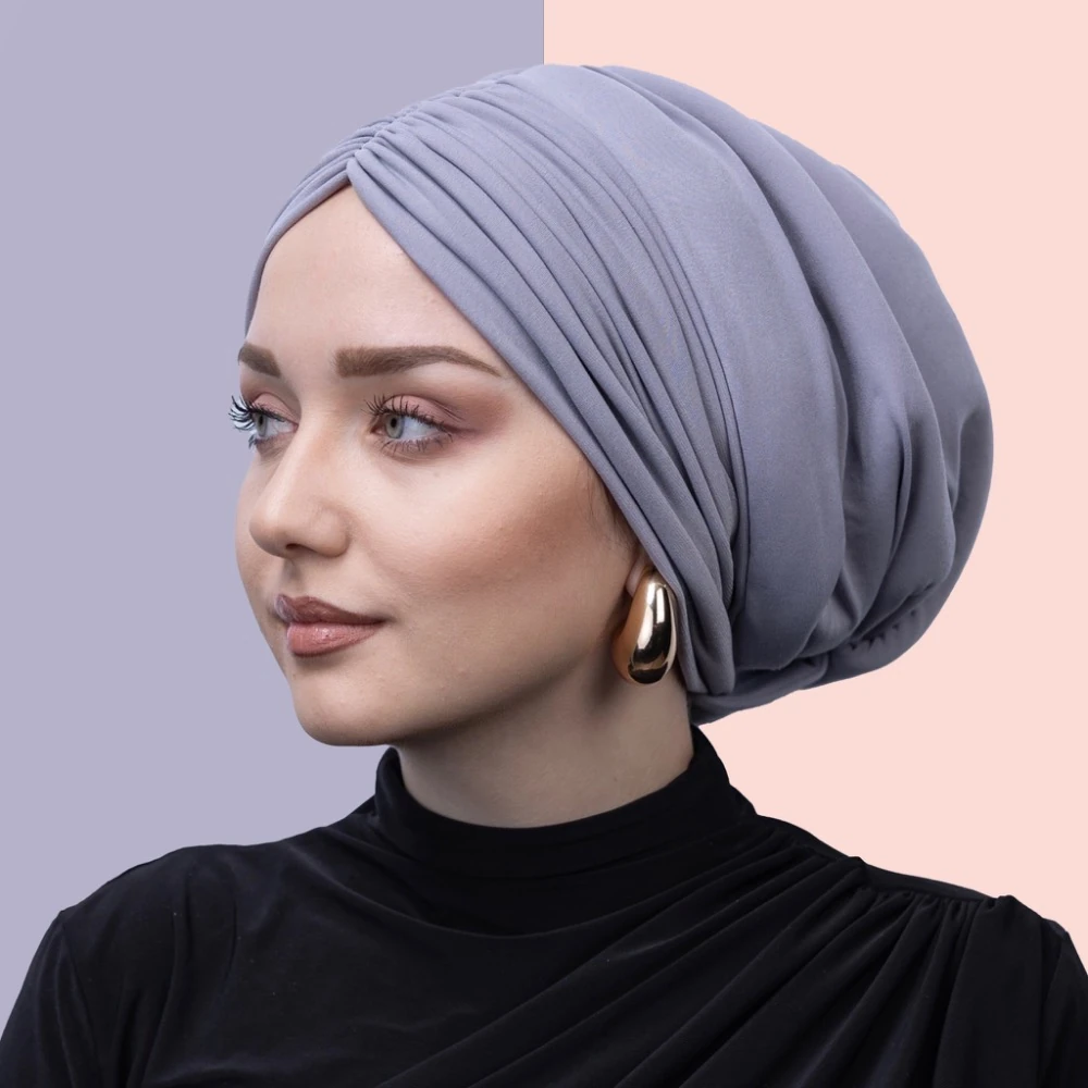 Gri drapeli dolgulu bone