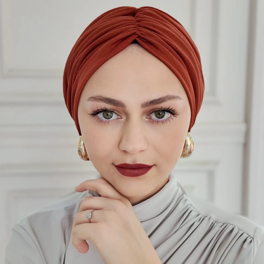 Tarçın drapeli dolgulu hazır bone