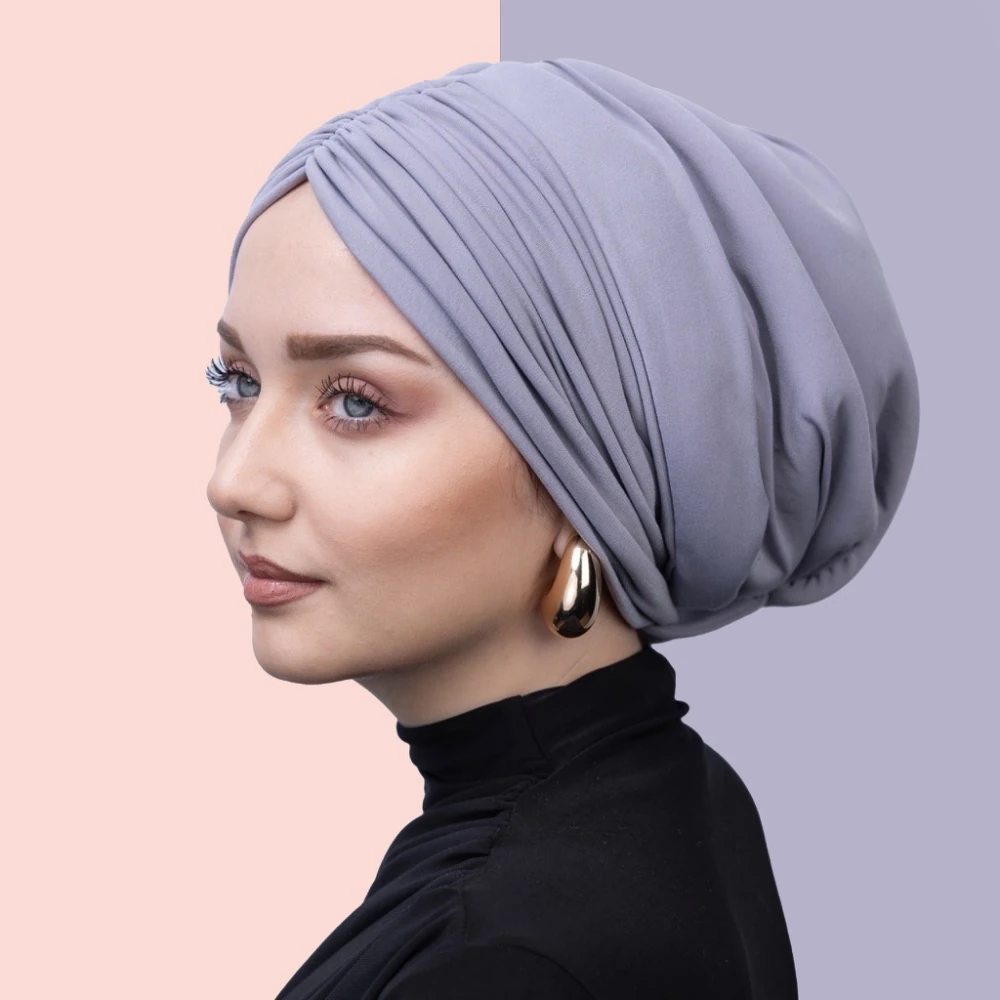 Gri drapeli dolgulu bone