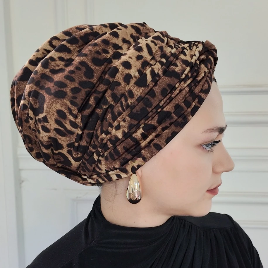 Leopar düğüm dolgulu hazır bone