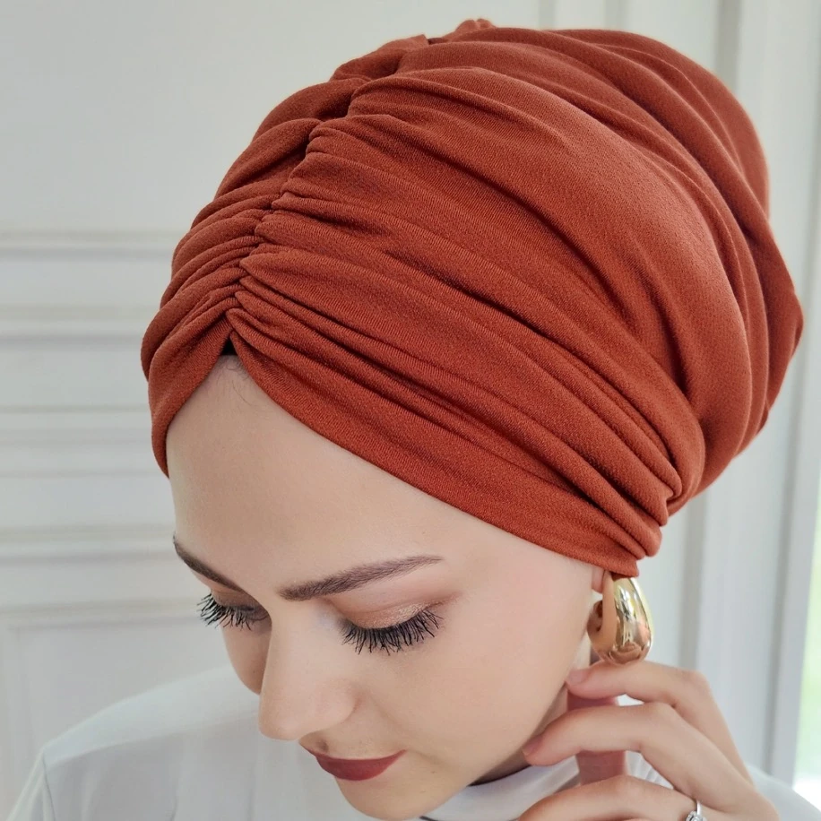 Tarçın drapeli dolgulu hazır bone