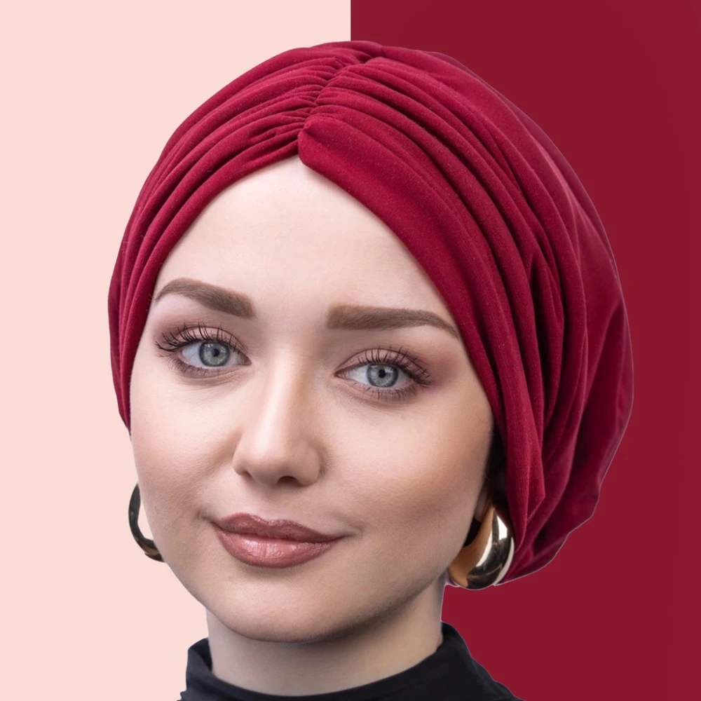 Bordo drapeli dolgulu bone