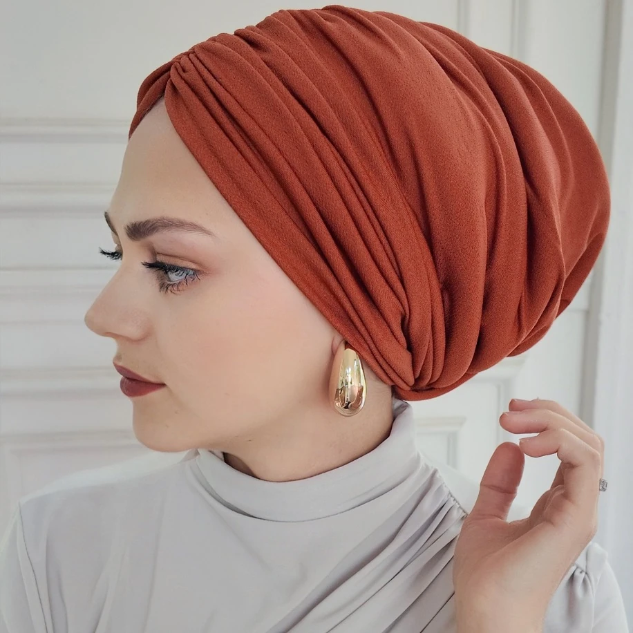 Tarçın drapeli dolgulu hazır bone