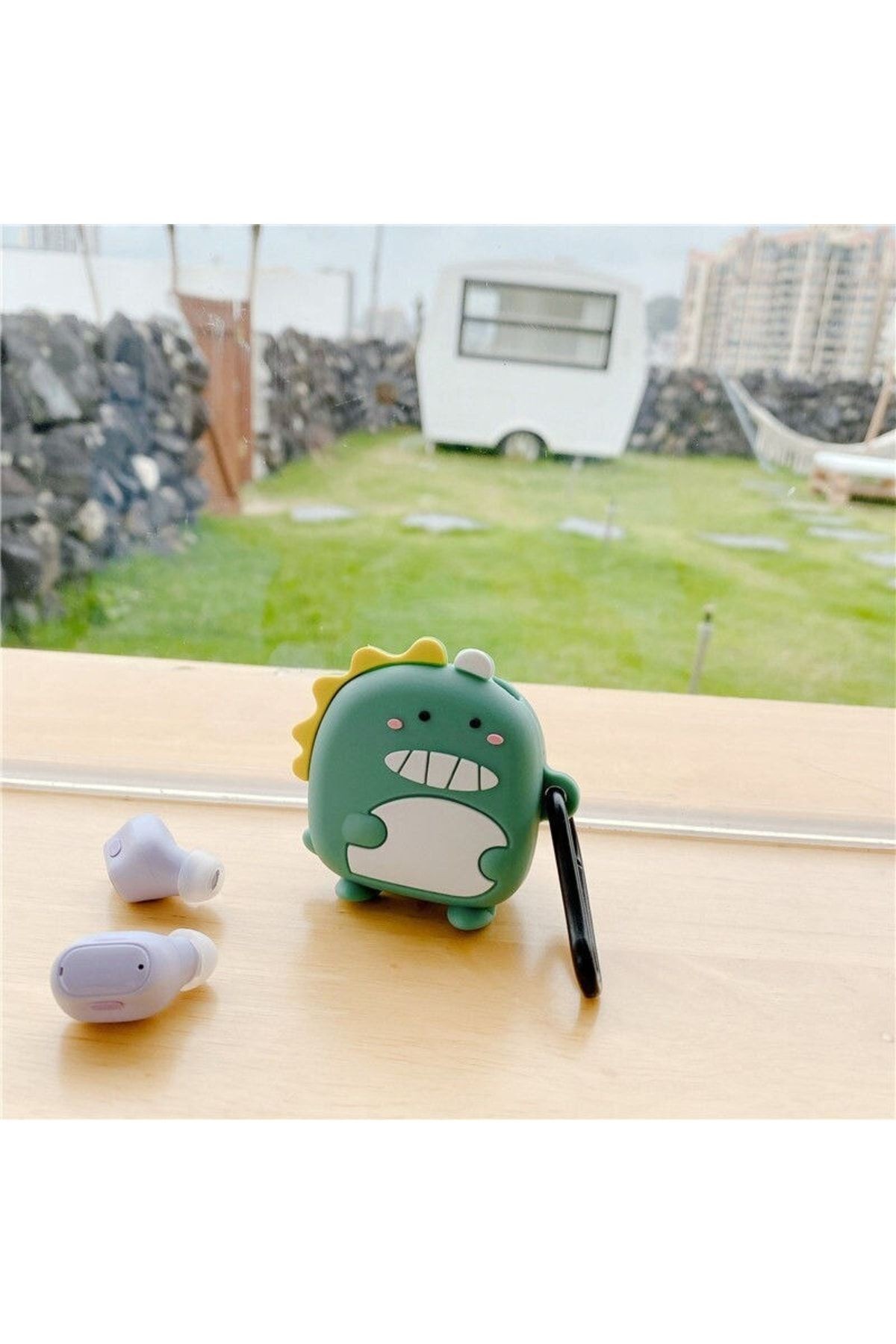 Samsung Galaxy Buds Pro 2 Ile Uyumlu Karakter Görünümlü Cartoon Kılıf Green Monster