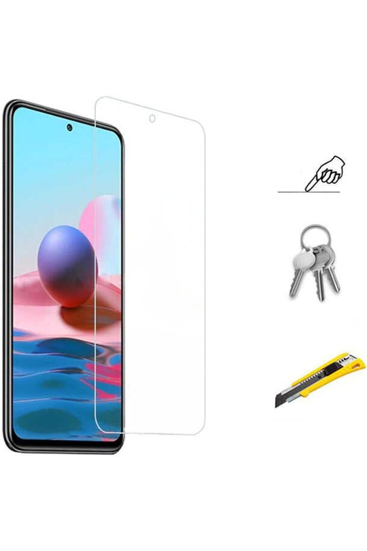 Galaxy A05S ile uyumlu Cam Ekran Koruma Tam Uyum Çizilmeye Dayanıklı Nano Micro Cam Ekran Koruyucu