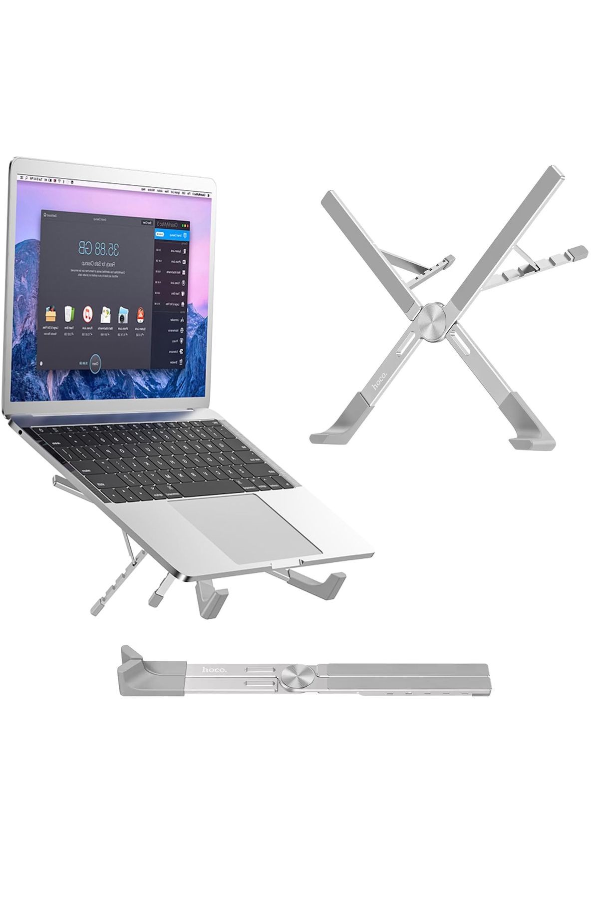 Hoco Notebook Stand Kaliteli Alüminyum Alaşım Dizüstü Bilgisayar Stand Katlanabilir Taşınabilir PH51