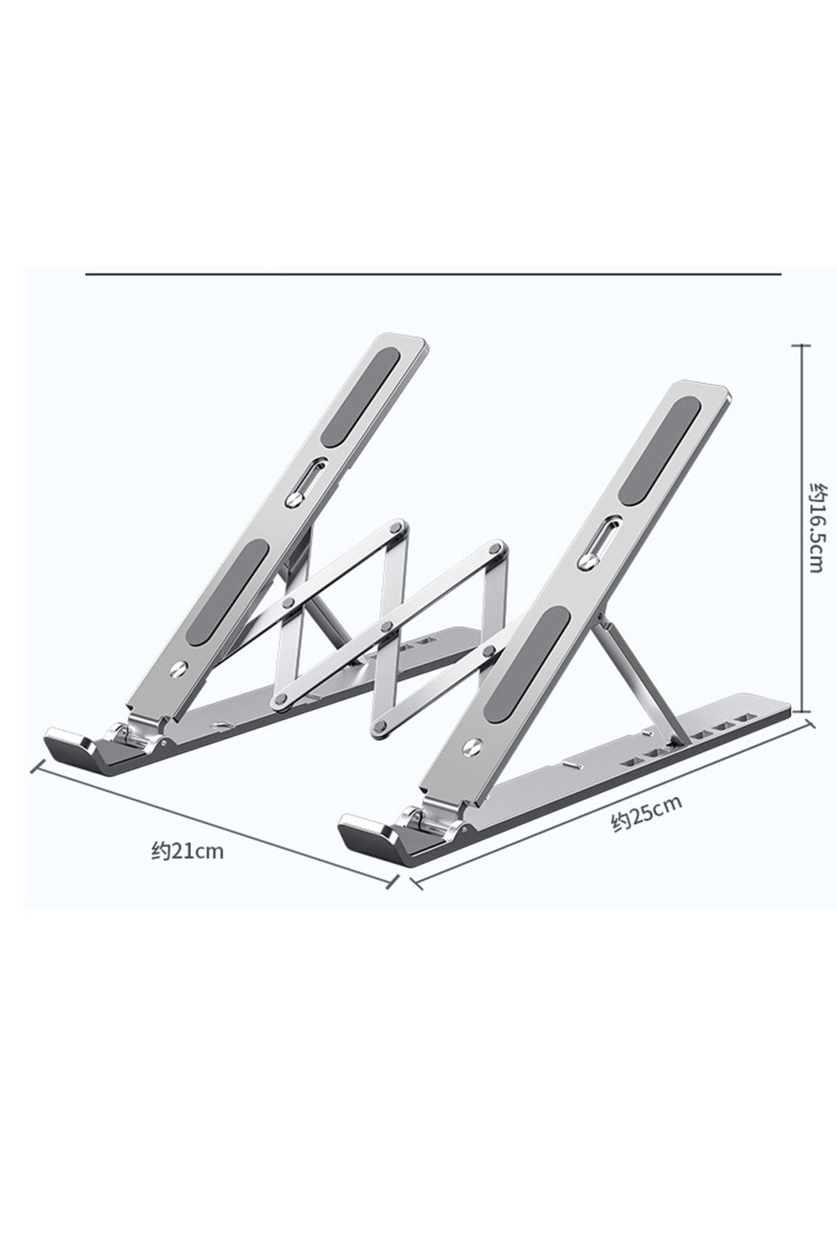 Notebook Standı Katlanabilir Aliminyum Bilgisayar Standı Telefon Standlı 13 Kademeli