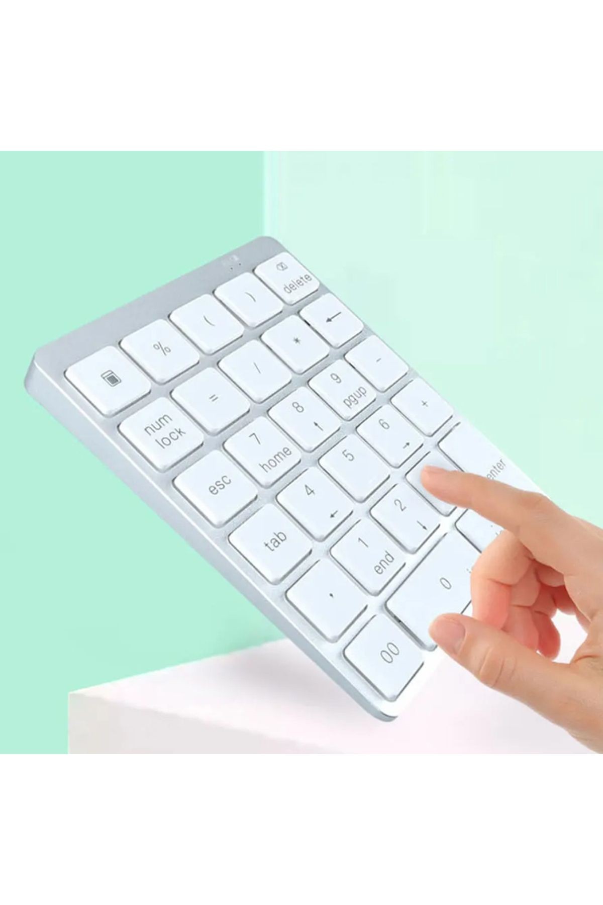 28 Tuşlu Macbook Notebook Uyumlu Bluetooth Kablosuz Numerik Klavye Tuş Takımı Mini Keypad