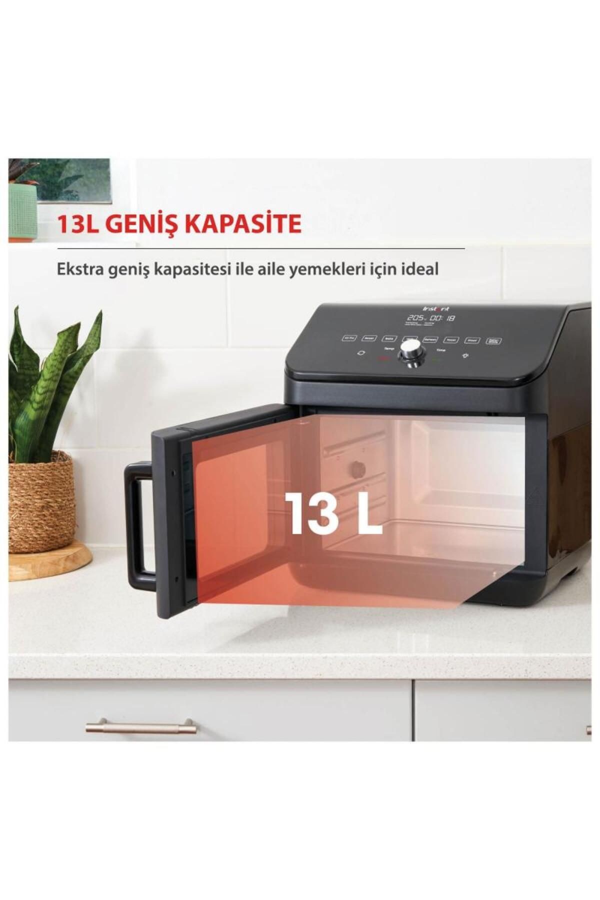 140-4101-01-eu 13 Litre 9 Programlı Yapışmaz Ve Yıkanabilir Aksesuarlı Air Fryer Fırın