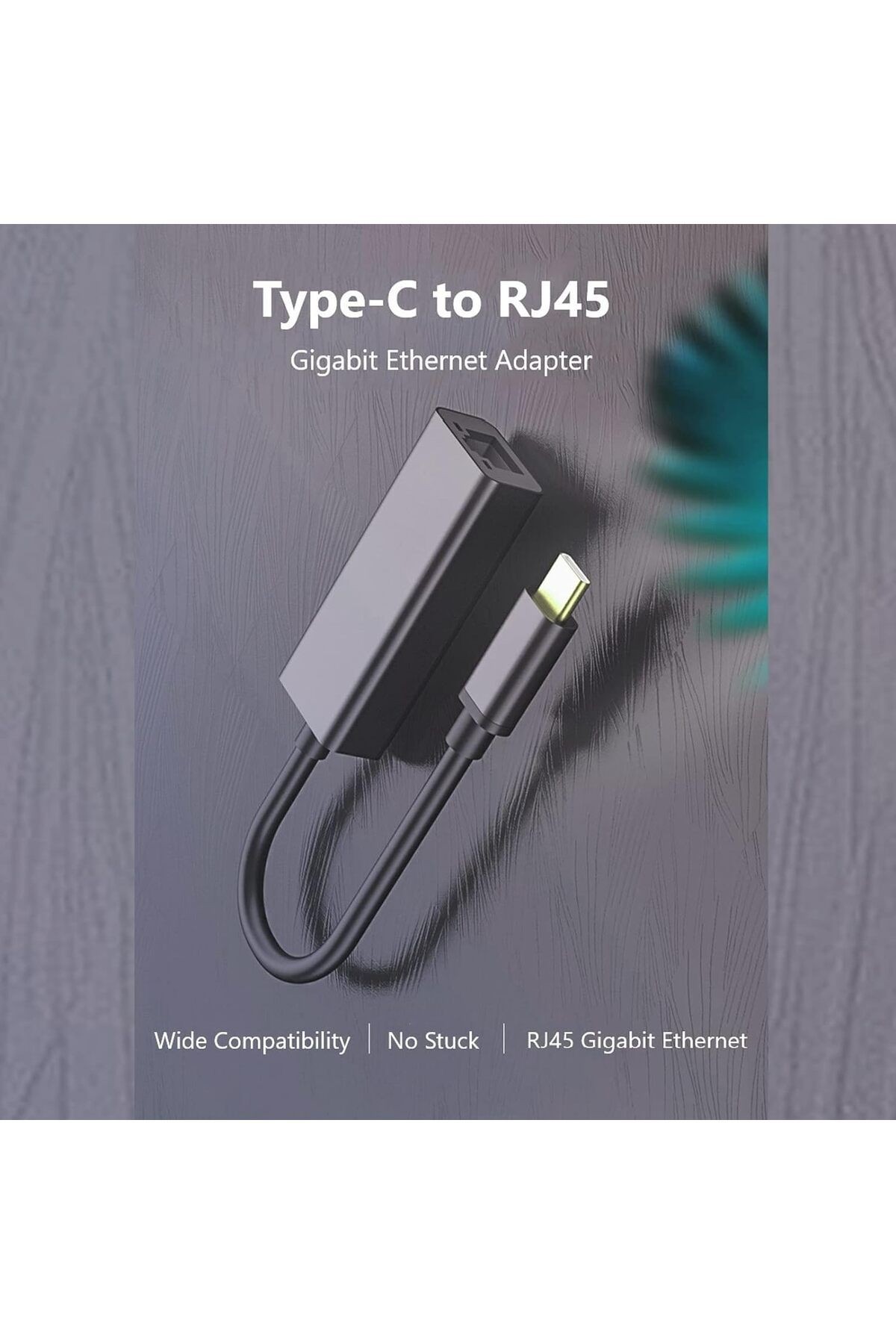 Type-C to RJ45 Adaptör 2.5 Gigabit PC USB-C to RJ45 Çevirici Type-C to Ethernet LAN Çevirici ZR621