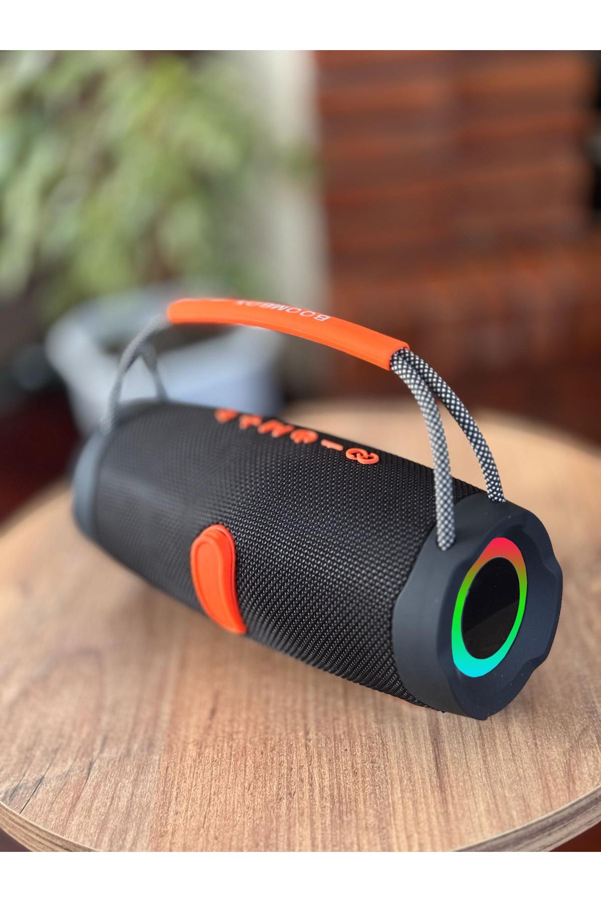 RGB Işıklı Kablosuz Speaker Bluetooth Hoparlör Taşıma İpli Type-C Şarj USB ve TF Kart Girişli  Pro 3