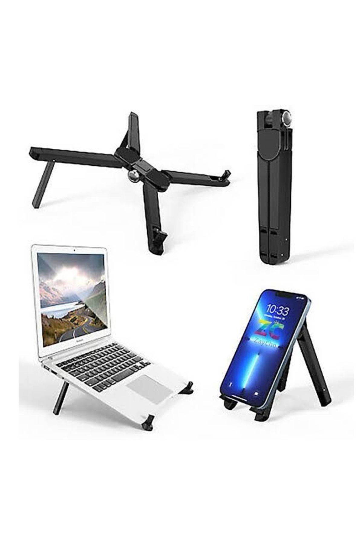 Notebook Laptop Tablet Telefon Plastik Stand Masaüstü Tutucu 4-15,6 inç Tablet Telefon Uyumlu