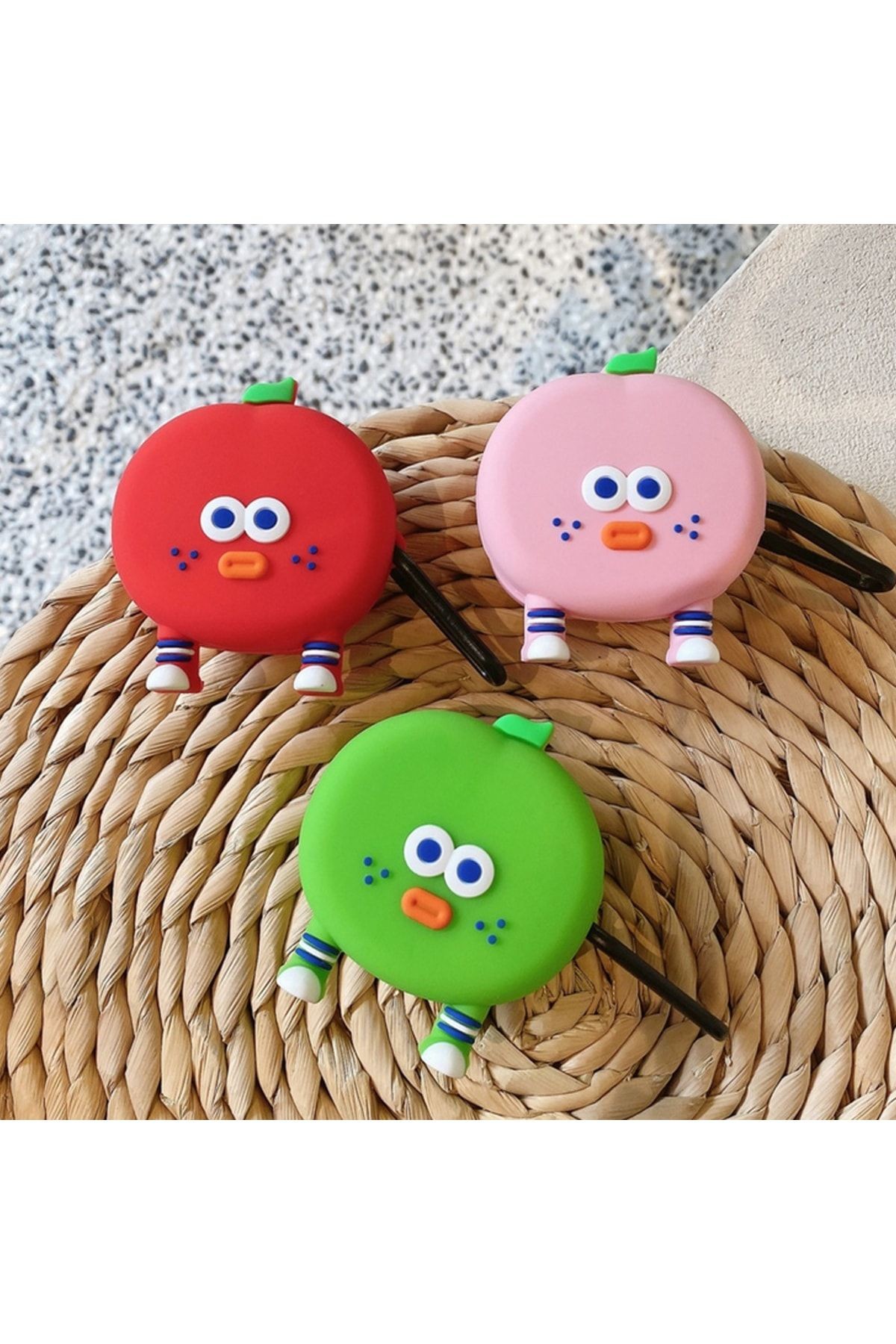 Samsung Galaxy Buds Pro 2 Ile Uyumlu Karakter Görünümlü Cartoon Kılıf Tomato