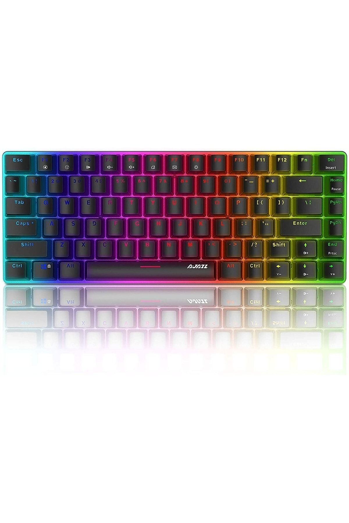 Mekanik Ingilizce Q Klavye Gaming Rgb Mavi Switch Ak33 Aydınlatmalı Edition Mekanik Klavye