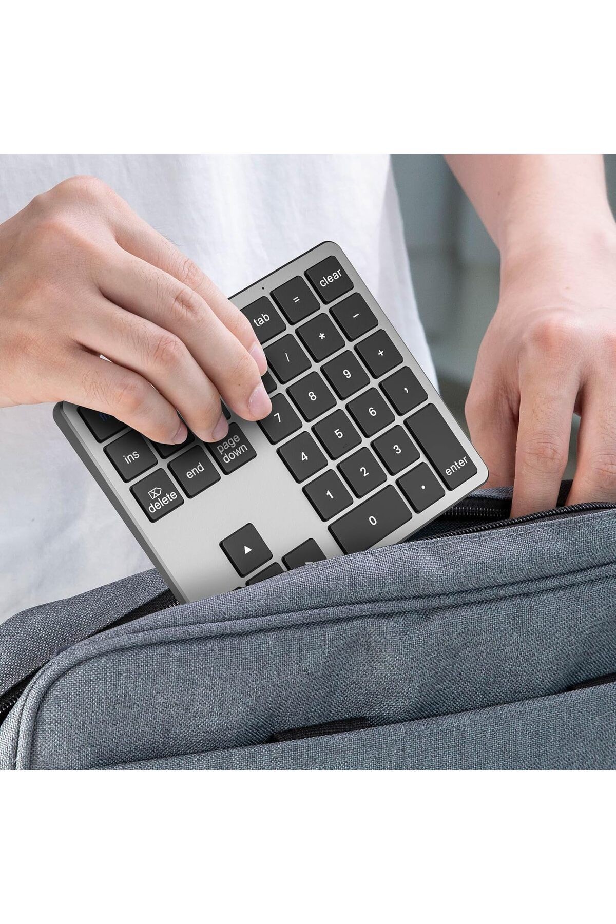 35 Tuşlu Bluetooth Şarj Edilebilir Keypad Mini Sayı Bloğu Dizüstü Bilgisayar ve Laptop Girişi K35