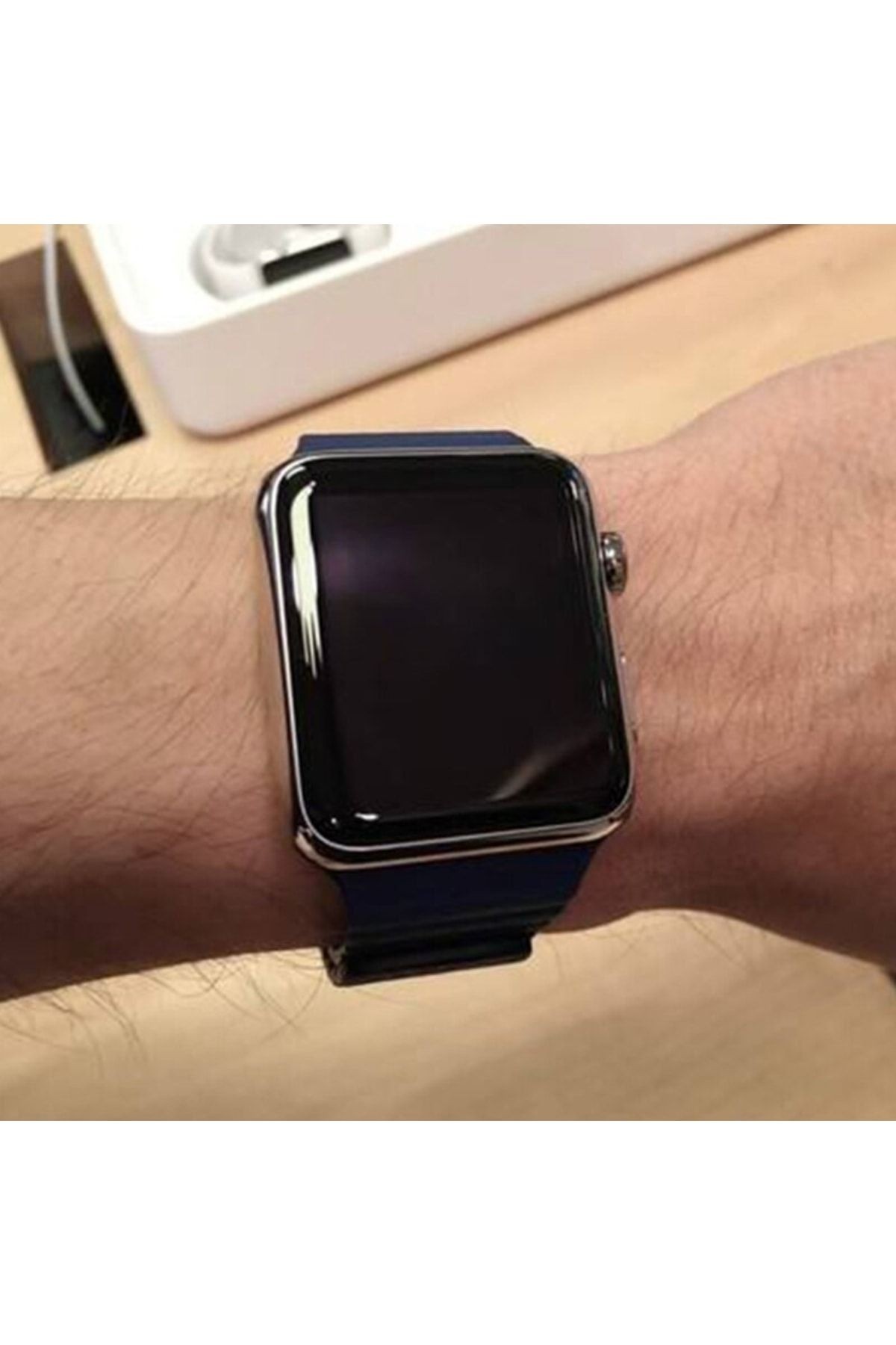 Apple Watch Ultra Ile Uyumlu 49mm Kasa Ve Ekranı Tam Kapatan Solid Color Ekran Korumalı Gümüş