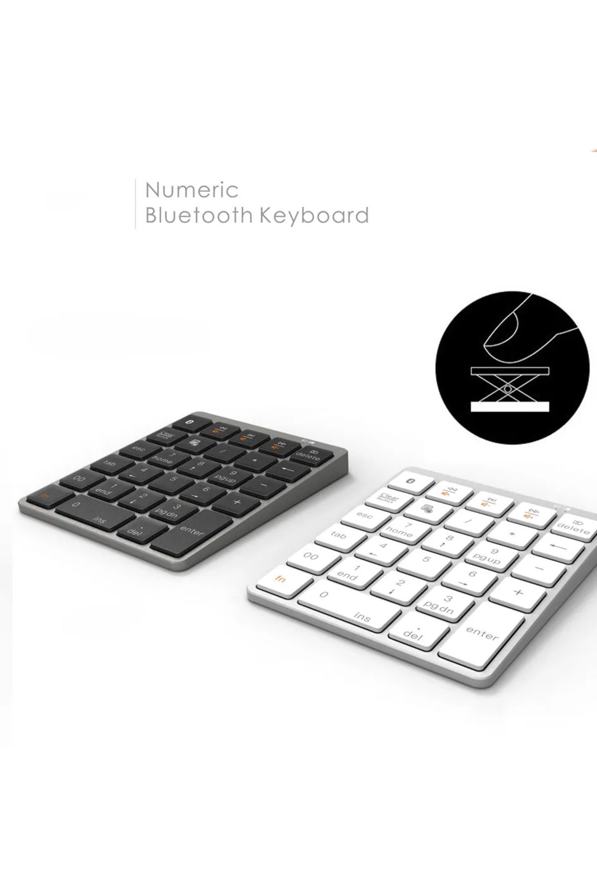 28 Tuşlu Macbook Notebook Uyumlu Bluetooth Kablosuz Numerik Klavye Tuş Takımı Mini Keypad