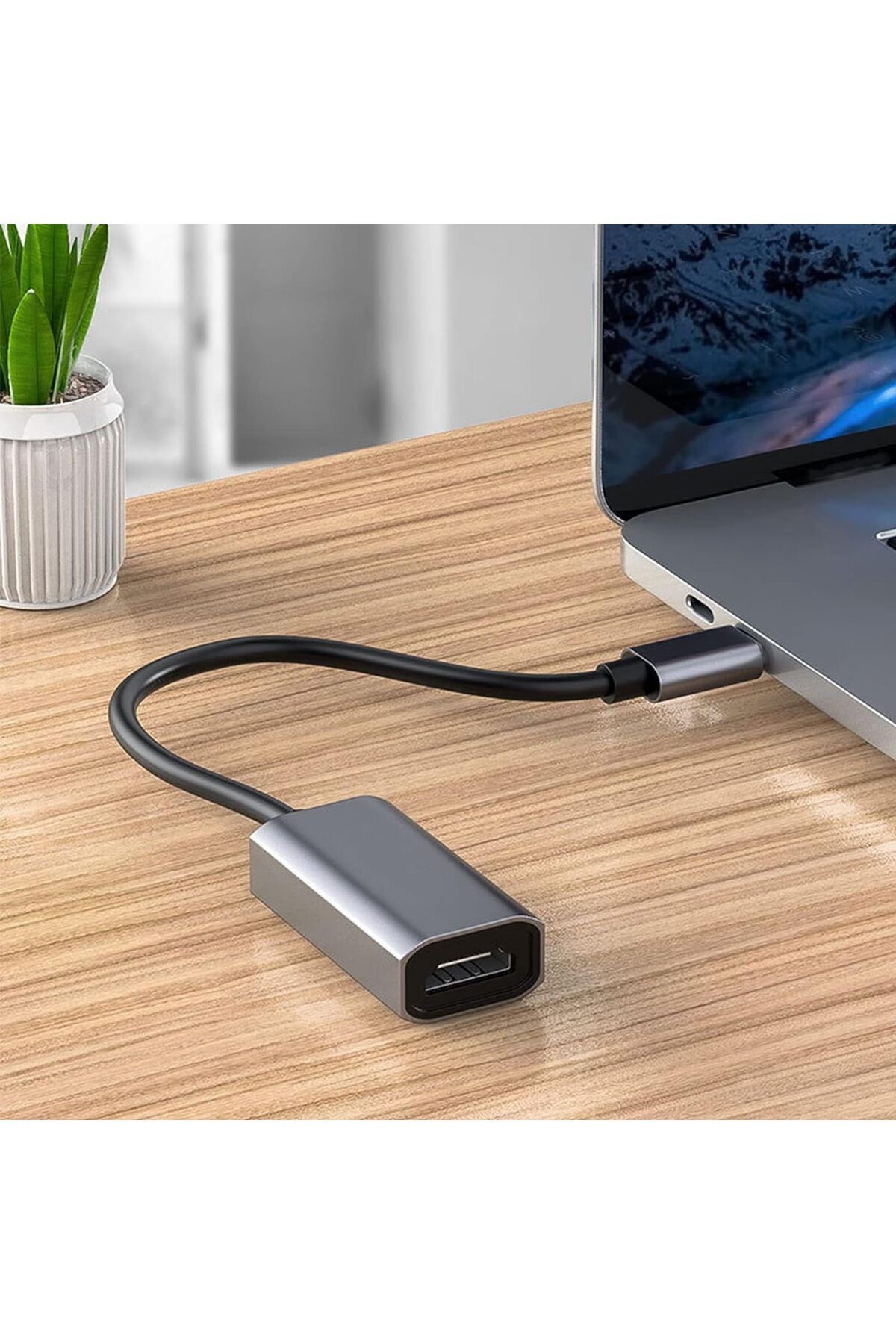 Type-C to Displayport Adaptör USB C DP Çevirici Notebook PC Bilgisayar Uyumlu HC67