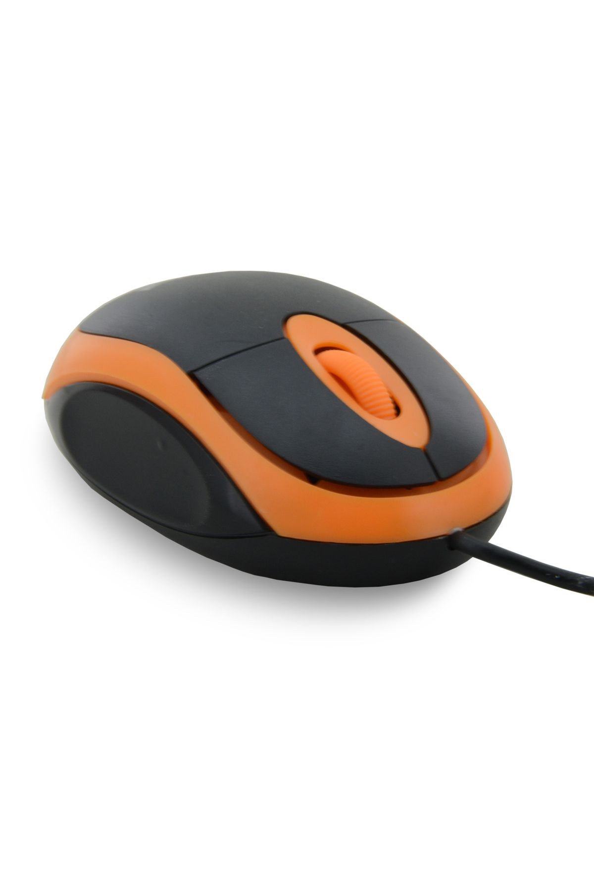 Kablolu Optik Mouse Siyah Turuncu Renk Ev ve Ofis Kullanımına Uygun Kablolu Bilgisayar Faresi SN390