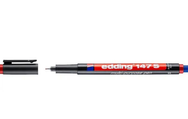 Eddıng 147 S Kırmızı Asetat Kalemi