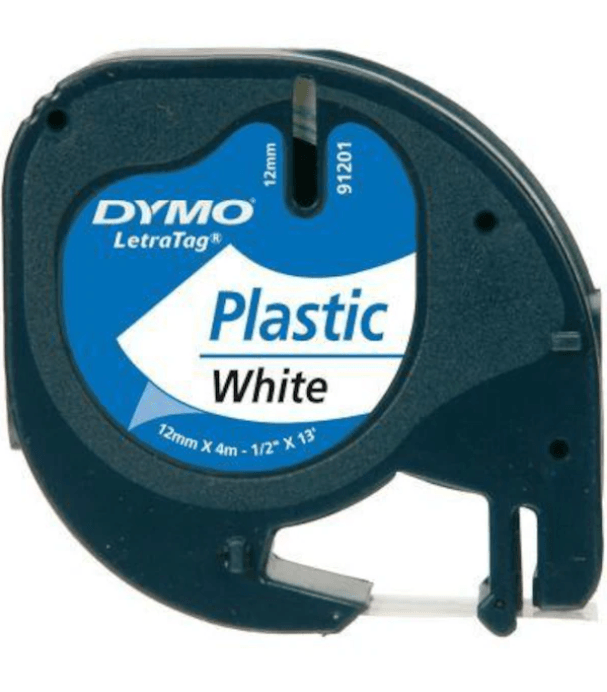 Dymo Letratag Plastık Serıt Etıket Beyaz 91201