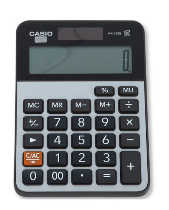 Casio MX-120B 12 Hane Masaüstü Hesap Makinesi