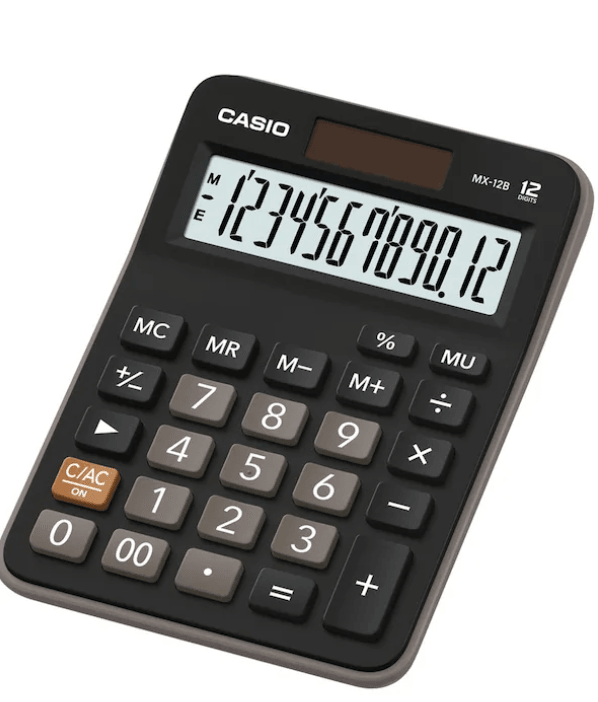 Casio MX-12B-BK 12 Hane Masaüstü Hesap Makinesi