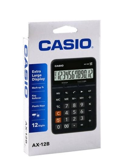 Casio AX-12B Masaüstü 12 Hane Hesap Makinesi