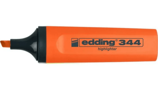 Edding Fosforlu Kalem E-344 Turuncu 10 Lu