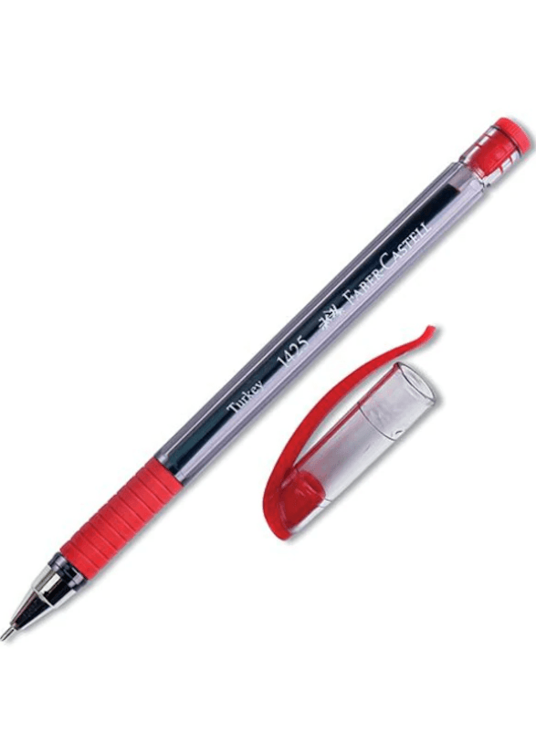 Faber Castell Tükenmez Kalem 0.7 MM Iğne Uç Kırmızı 1425
