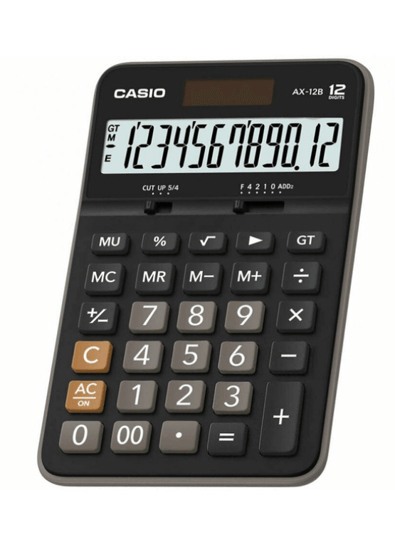 Casio AX-12B Masaüstü 12 Hane Hesap Makinesi