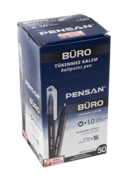 Pensan Büro Tükenmez Kalem 50'li Siyah