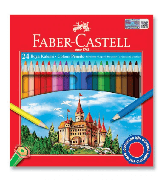 Faber Castell Kuru Boya Kalemi 24 Renk