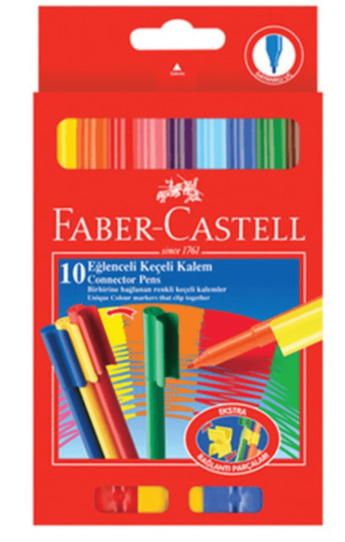 Faber Castell Eğlenceli Keçeli Kalem 10 Renk