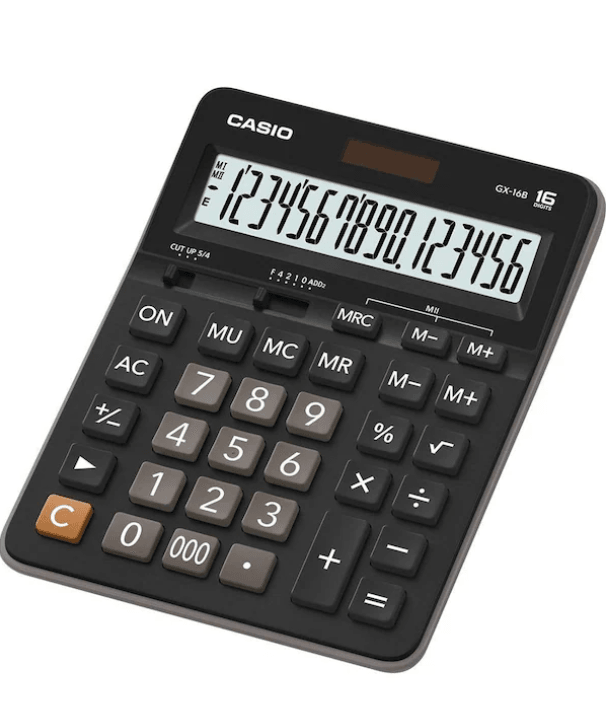 Casio GX-16B Büyük Boy Masaüstü 16 Hane Hesap Makinesi