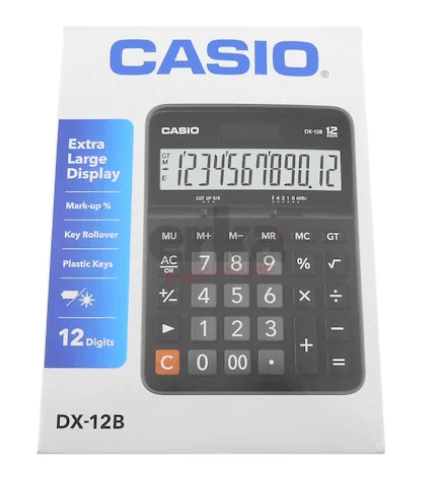 Casio DX-12B Masa Tipi 12 Hane Hesap Makinesi