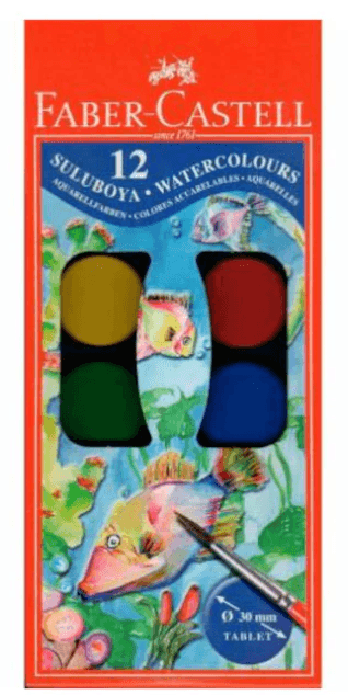 Faber-Castell Küçük Boy Sulu Boya 12'li 125011