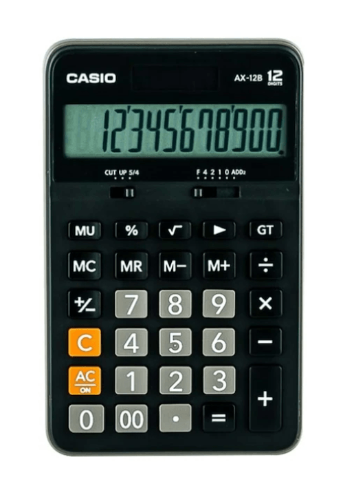 Casio AX-12B Masaüstü 12 Hane Hesap Makinesi