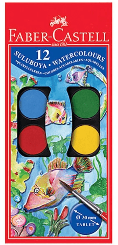 Faber-Castell Küçük Boy Sulu Boya 12'li 125011
